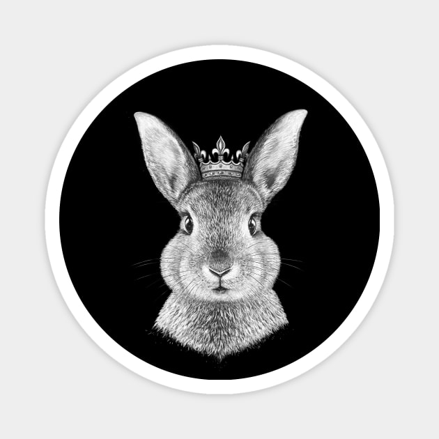 Queen rabbit Magnet by kodamorkovkart